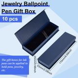 Cardboard Pen Cases, Fourtain Pen Box, with Magnetic Closure, Office & School Supplies, Rectangle, Dark Blue, 170x53x25mm