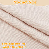 Corduroy Kintted Rib Fabric, for Clothing Accessories, Antique White, 100x155x0.05cm