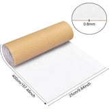 Self Adhesive Velvet Flocking Fabric, for Jewelry Drawer Craft Fabric Peel Stick, White, 25x0.08cm