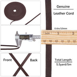 Flat Cowhide Leather Cord, for Jewelry Making, Mixed Color, 10x2mm