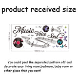 PVC Wall Stickers, Wall Decoration, Musical Note Pattern, 390x900mm