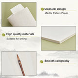 2 Bags 2 Style Chinese Rice Paper Card, Xuan Paper, White, 33x33x0.04cm, 10pcs/bag, 1 bag/style