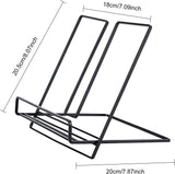 Iron Book Display Frame, Black, 20x18x20.5cm