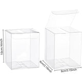 Transparent PVC Box, Candy Treat Gift Box, for Wedding Party Baby Shower Packing Box, Rectangle, Clear, 8x8x10cm