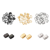 304 Stainless Steel Slide Charms, Rectangle, Mixed Color, 5x10x6mm, Hole: 8x4mm, 3colors, 20pcs/color, 60pcs/box