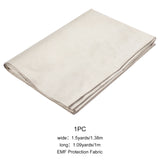 EMF Protection Fabric, Faraday Fabric, EMI, RF & RFID Shielding Nickel Copper Fabric, Antique White, 138x0.1cm