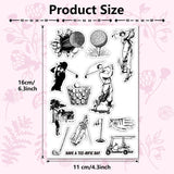 Custom PVC Plastic Clear Stamps, for DIY Scrapbooking, Photo Album Decorative, Cards Making, Stamp Sheets, Film Frame, Sports, 160x110x3mm