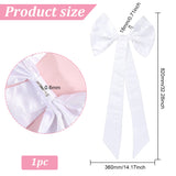 Detachable Satin Bow, Bridal Dress Back Bowknot, White, 820x360x18mm