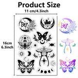 Custom PVC Plastic Clear Stamps, for DIY Scrapbooking, Photo Album Decorative, Cards Making, Stamp Sheets, Film Frame, Butterfly, 160x110x3mm