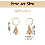 Alloy Cat Charm Locking Stitch Markers, Golden Tone 304 Stainless Steel Lobster Claw Clasp Locking Stitch Marker, Matte Gold Color, 2.5cm, 10pcs/set