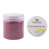 11/0 Glass Seed Beads, Baking Varnish, Opaque Colours, Round, Red, 2x1.5mm, Hole: 0.3mm, about 100g/box