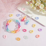360Pcs 12 Style  Acrylic Linking Rings, Quick Link Connectors, Oval, Mixed Color, 19.5x15x5mm, Inner Diameter: 6x11mm, 30pcs/style