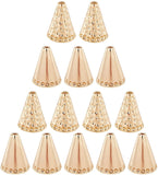 20Pcs 2 Style Brass Bead Cones, Golden, 10pcs/style