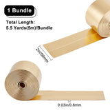 Flat Imitation Leather Cord, for Pillow Decor, Gold, 51x0.8mm, about 5.47 Yards(5m)/Bundle