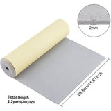 Self Adhesive EVA Foam Sheets, for Art Supplies, Foamie Crafts, Dark Gray, 295x2mm, about 2m/roll