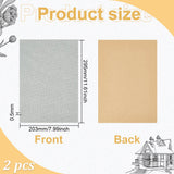 Self-adhesive Linen Wall Sticker, Decorative Fabric, Rectangle, Gainsboro, 29.5x20.3x0.05cm