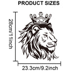 1Pc PET Hollow Out Drawing Painting Stencils, with 1Pc Art Paint Brushes, for DIY Scrapbook, Photo Album, Lion, 300x300mm