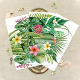 3 Sheets 3 Styles PVC Waterproof Decorative Stickers, Self Adhesive Decals for Furniture Decoration, Leaf, 300x150mm, 1 sheet/style