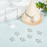 201 Stainless Steel Pendants, Horse, Stainless Steel Color, 22x17x1.5mm, Hole: 1.8mm, 20pcs/box