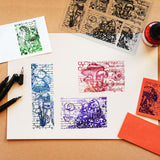 PVC Stamps, for DIY Scrapbooking, Photo Album Decorative, Cards Making, Stamp Sheets, Film Frame, Mushroom, 21x14.8x0.3cm