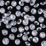 500Pcs Cubic Zirconia Cabochons, Faceted, Diamond, Clear, 5x2.8mm