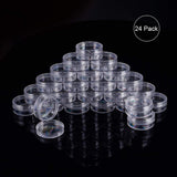 Plastic Bead Containers, Column, Clear, 5x2cm, Capacity: 20ml, Carton: 20x15x10cm