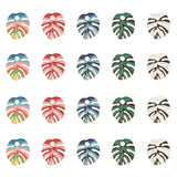 DIY Leaf Drop Earring Making Kit, Including Rack Plating Alloy Enamel Pendants, Iron Earring Hooks & Jump Rings, Mixed Color, Pendant: 20pcs/set
