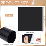 Silicone Mats, Antiskid Placemat, Square, Black, 200x200x2mm