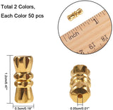 Brass Screw Clasps, Perfect Ending for Your Jewelry, Platinum & Golden, 10.93~11x4.25~4.79mm, Hole: 1mm