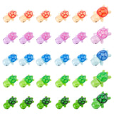 10 Style Opaque Resin Cabochons, Tortoise, Mixed Color, 24~33x15~21x10~13.5mm, 30pcs/bag