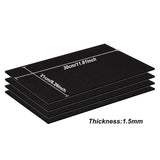 Sponge EVA Sheet Foam Paper Sets, With Adhesive Back, Antiskid, Rectangle, Black, 30x21x0.15cm