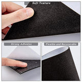 EVA Sheet Foam Paper, with Adhesive Back, Rectangle, Black, 30x21x0.2cm