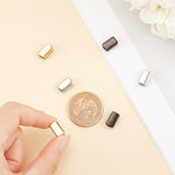 6Pcs 3 Colors 304 Stainless Steel Beads, Ion Plating (IP), Rectangle, Mixed Color, 11x6.5x4mm, Hole: 2.5x3mm, 2pcs/color