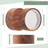 Wood with Plastic Bottle Caps, Reusable Sealer Covers, Column, Camel, 62.5x25mm, Inner Diameter: 52.5mm