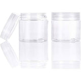 Transparent Plastic Bead Containers, Column, Clear, 4.9cm