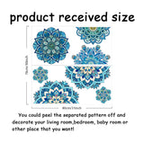 PVC Wall Stickers, Wall Decoration, Flower Pattern, 390x800mm, 2 sheets/set