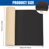 Adhesive EVA Foam Sheets, For Art Supplies, Paper Scrapbooking, Cosplay, Halloween, Foamie Crafts, Black, 300x2mm, 2m/roll