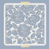 PET Hollow Out Drawing Painting Stencils, for DIY Scrapbook, Photo Album, Flower Pattern, 300x300mm