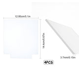 Acrylic Transparent Pressure Plate, Rectangle, Clear, 14.4x12.95x0.4cm