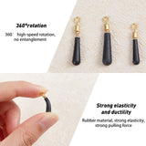 60Pcs 3 Styles Brass with Plastic Fishing Rig Floats, Fishing Accessories, for Freshwater Saltwater Fishing, Teardrop, Black, 17~19x2.5~4mm, Hole: 1mm, 20pcs/style