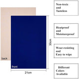 Jewelry Flocking Cloth, Polyester, Self-adhesive Fabric, Rectangle, Dark Blue, 29.5x20x0.07cm