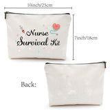 12# Cotton-polyester Bag, Stroage Bag, Rectangle, Heart Pattern, 18x25cm