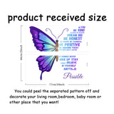 PVC Wall Stickers, Wall Decoration, Butterfly Pattern, 770x320mm