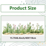 Electrostatic PVC Window Sticker, for Window Home Decoration, Other Plants, 390x1180mm