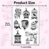 Custom PVC Plastic Clear Stamps, for DIY Scrapbooking, Photo Album Decorative, Cards Making, Stamp Sheets, Film Frame, Bird, 160x110x3mm