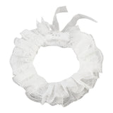 Lace Ruffle Collar, Detachable Lace False Neckline Trim, Garment Accessories, White, 1180mm