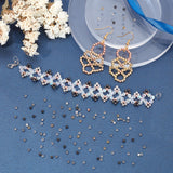 360Pcs 6 Style 2 Sizes Brass Beads, Long-Lasting Plated, Round & Rondelle, Mixed Color, 60pcs/style