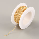 Copper Wire, Twisted Round, Light Gold, 0.6mm, about 39.37 Feet(12m)/Roll