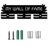 Word My Wall Of Fame Acrylic Medal Holder, Medals Display Hanger Rack, with Standoff Pins, Medal Holder Frame, Word, 94x290x10mm, Hole: 8mm