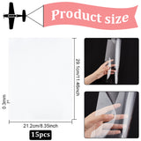 Resin Heat Shrink Sheets Film, For DIY Jewelry Making and Drawing Craft, Clear, 291x212x0.3mm